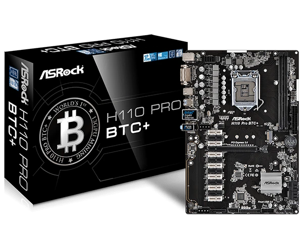 مادر برد +ASRock H110 Pro BTC