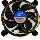 فن CPU سوکت Intel 1155 با هیت‌سینک آلومینیومی و طراحی استاندارد برای خنک‌سازی پردازنده‌های اینتل نسل دوم و سوم